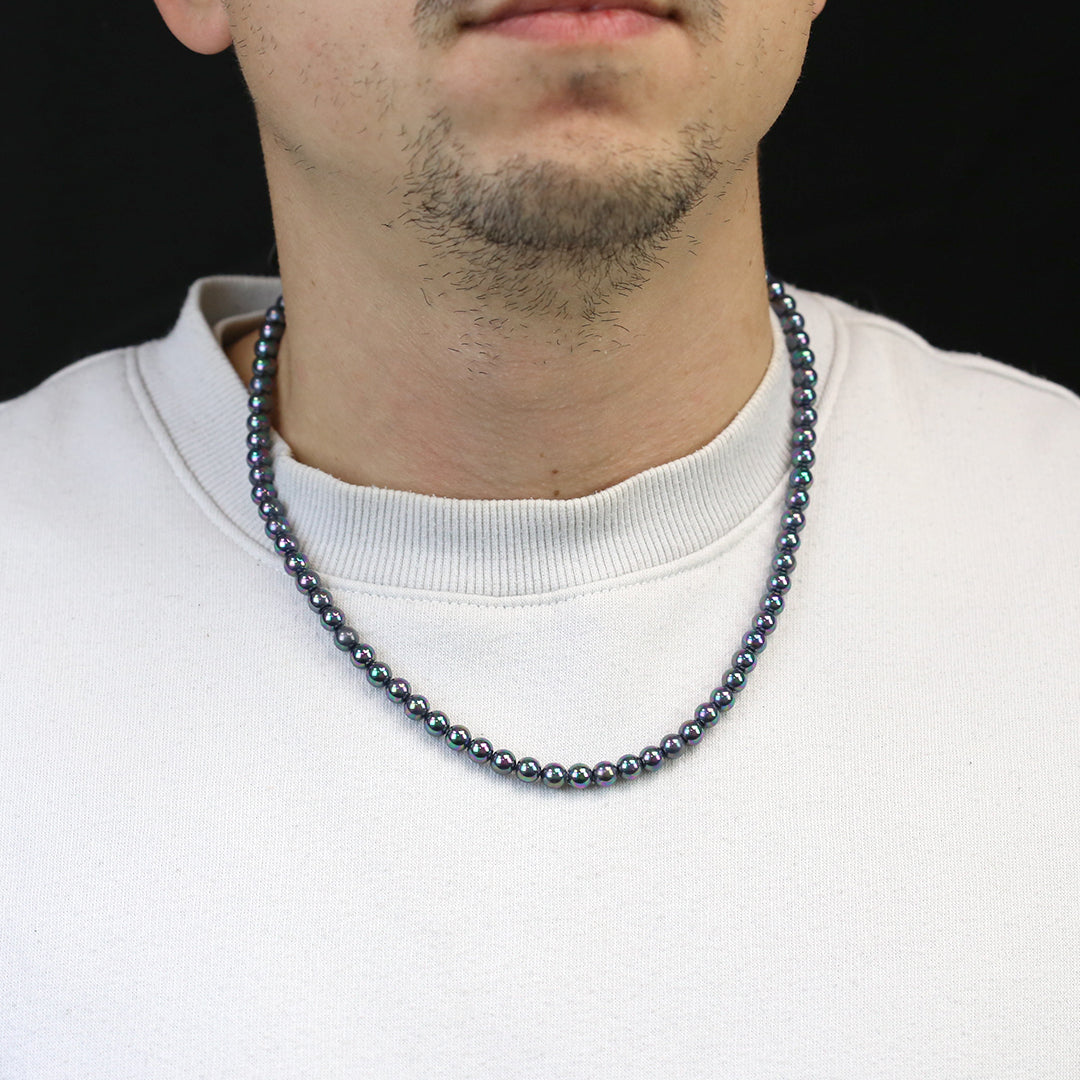 Zwarte parelketting