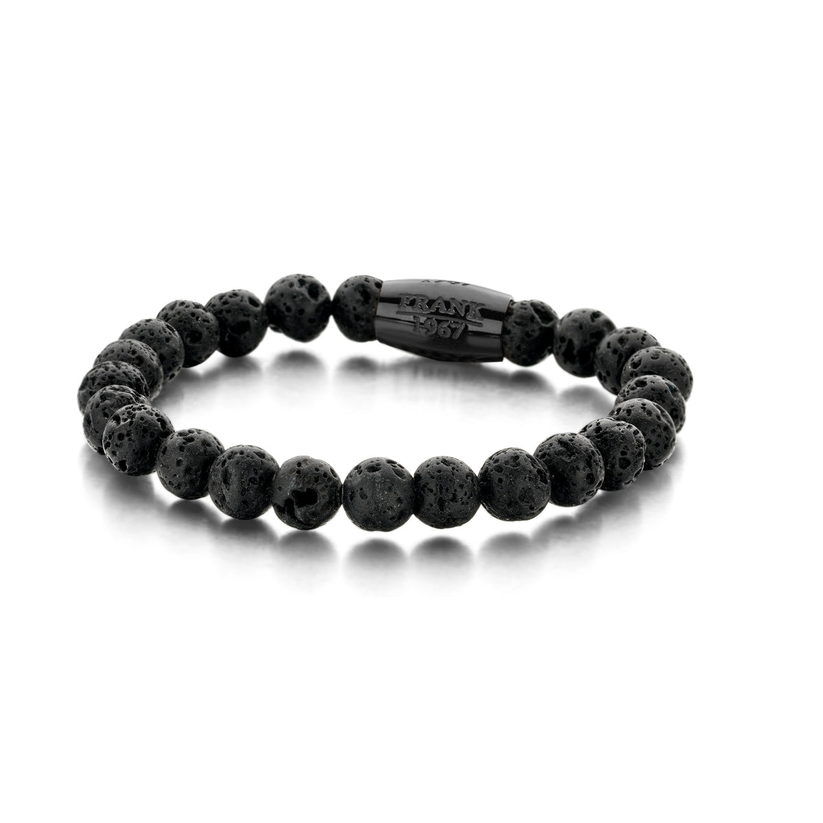 Lavastenen kralen armband 8 mm