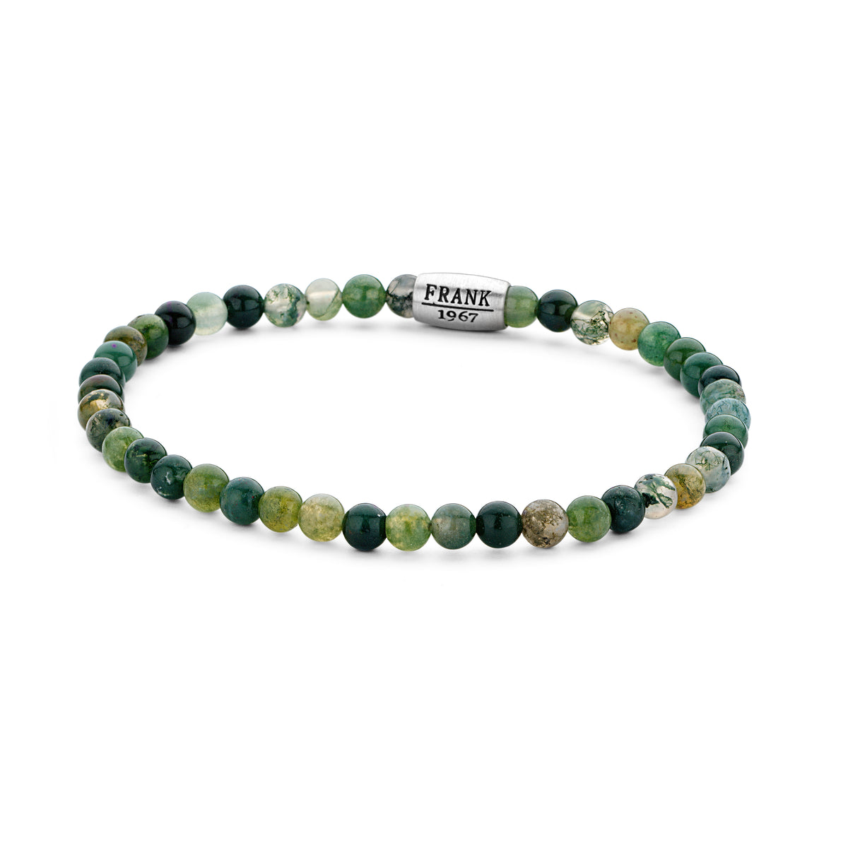 Armband met mos agaat kralen