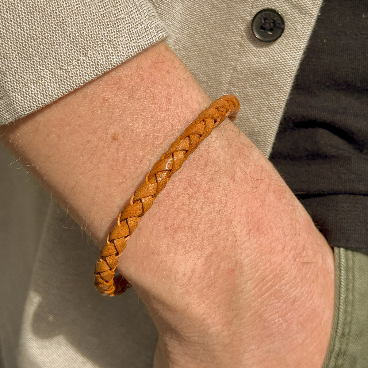Rugged Leather Bracelet