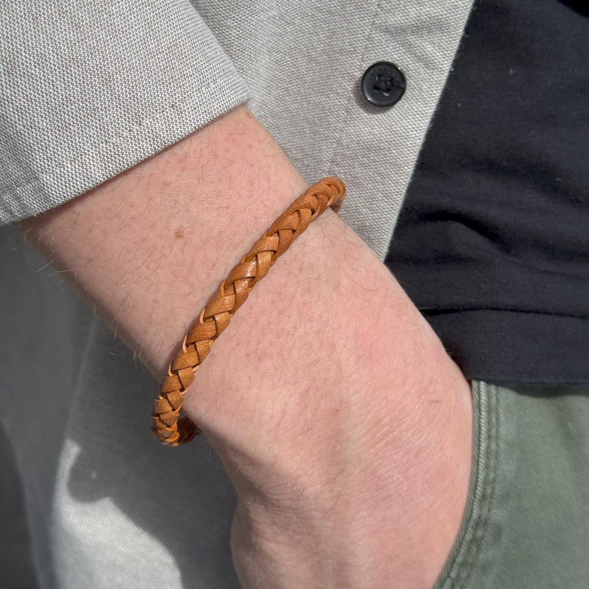 Rugged Leather Bracelet