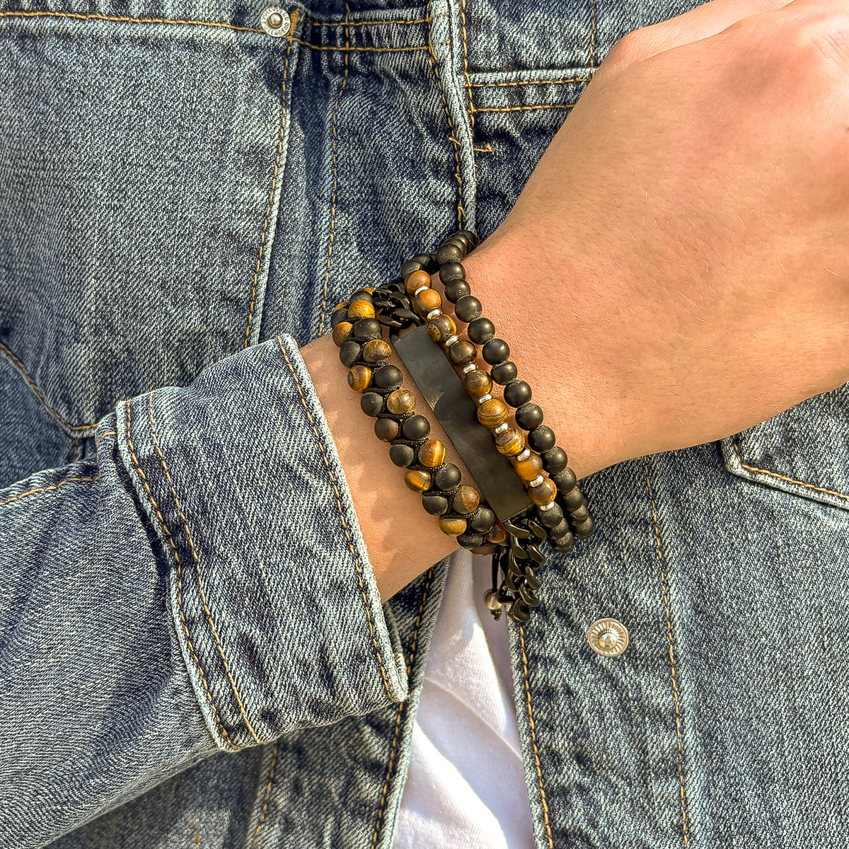 Bold Woven Beads Bracelet