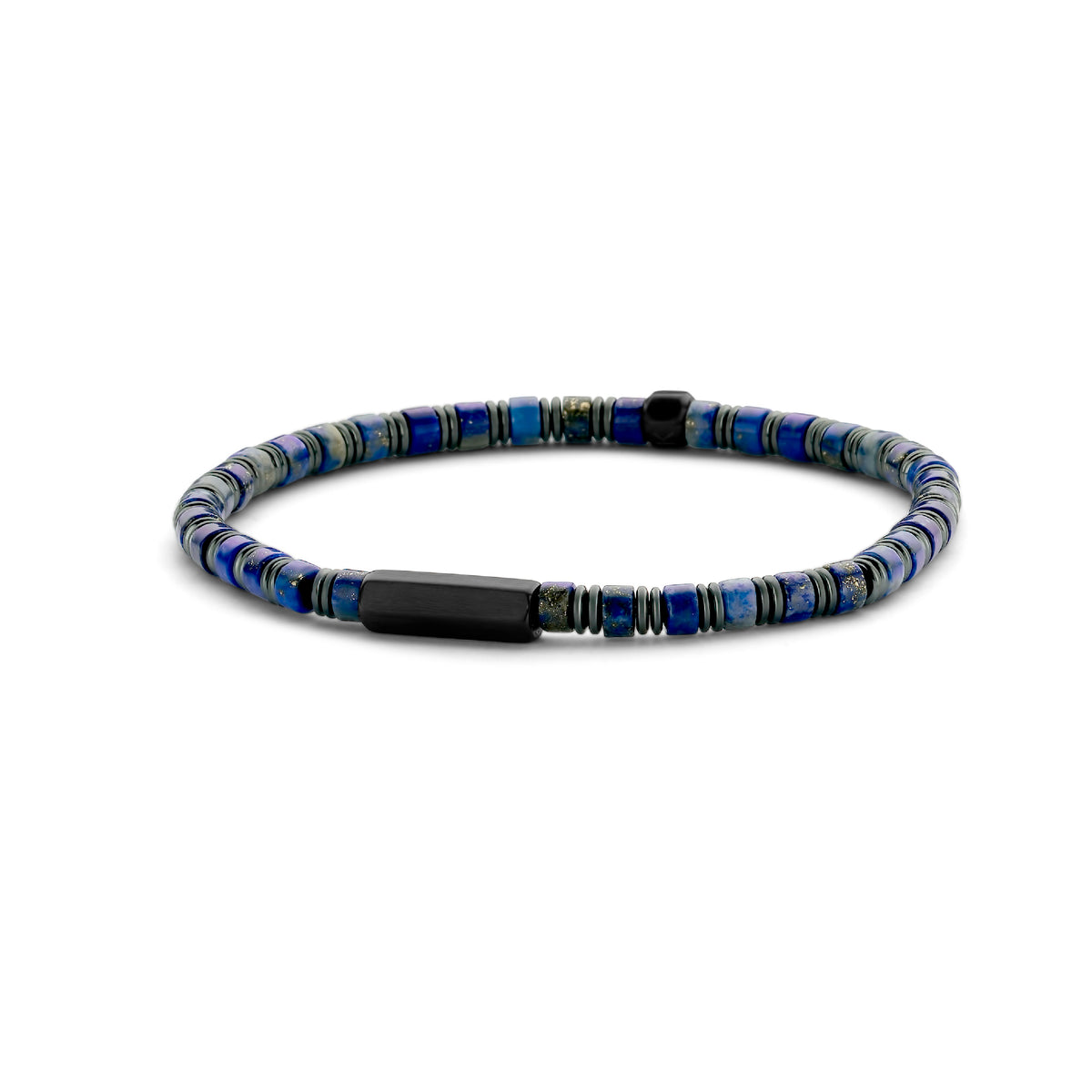 Geborstelde kralen armband met element