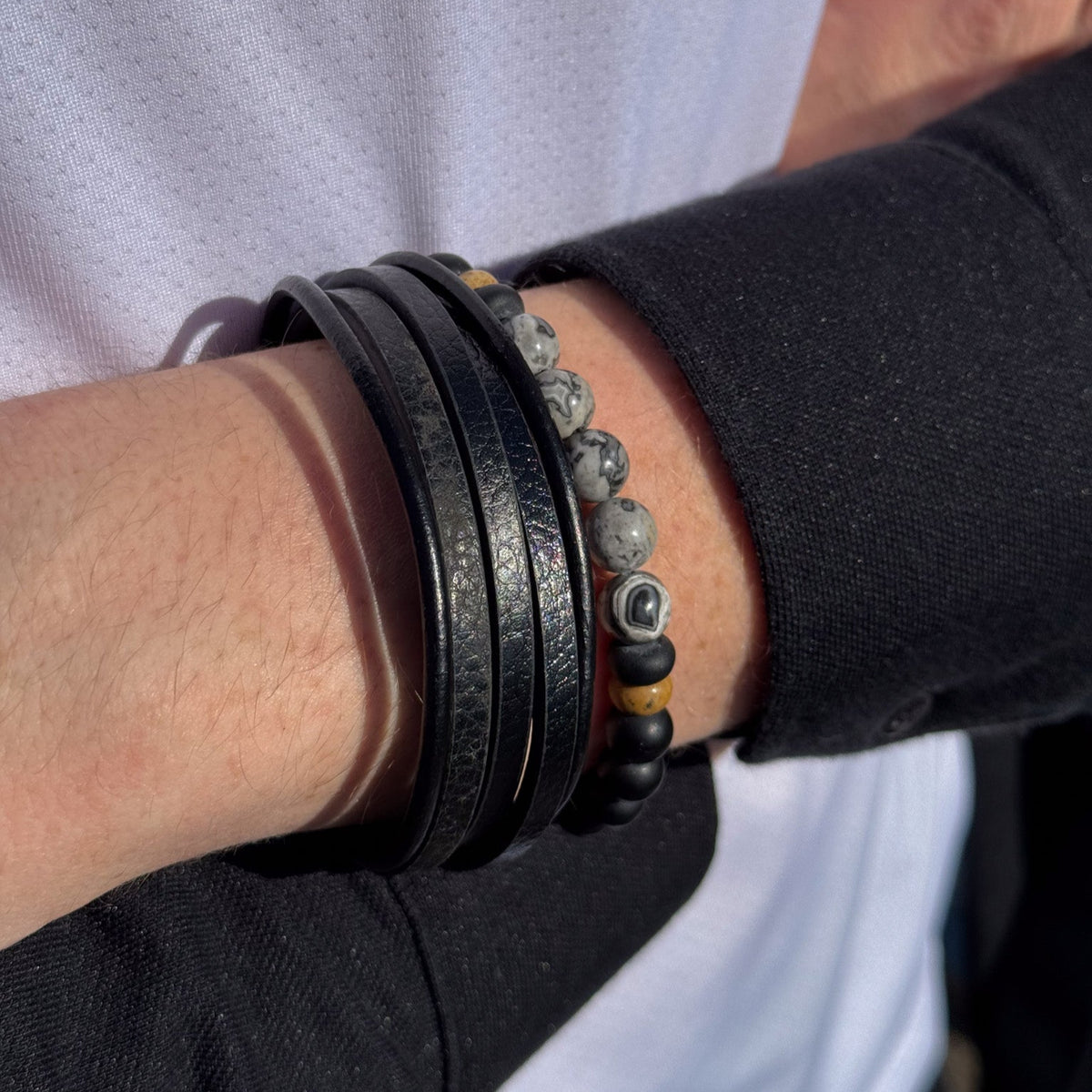 Multi-Strand Leather Bracelet