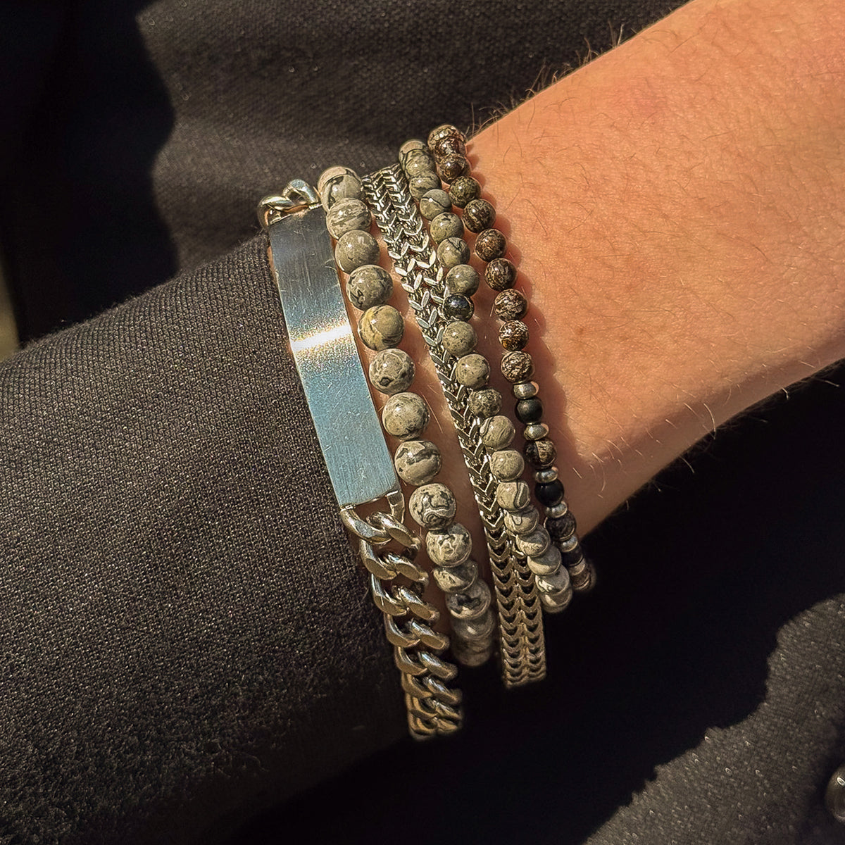 Polished Name Plate Bracelet