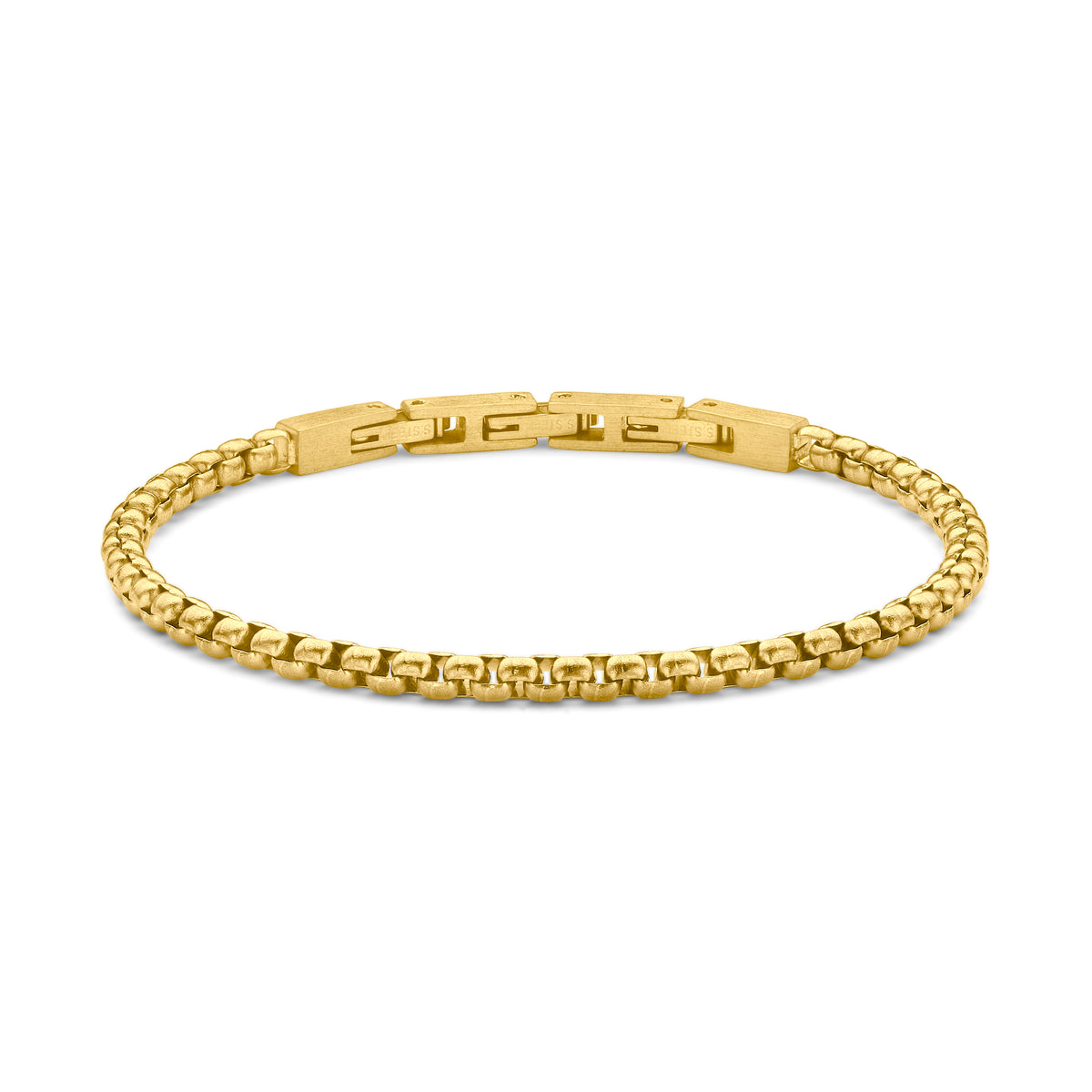 Frank 1967 men's bracelet box chain 4mm vintage Gold-colored