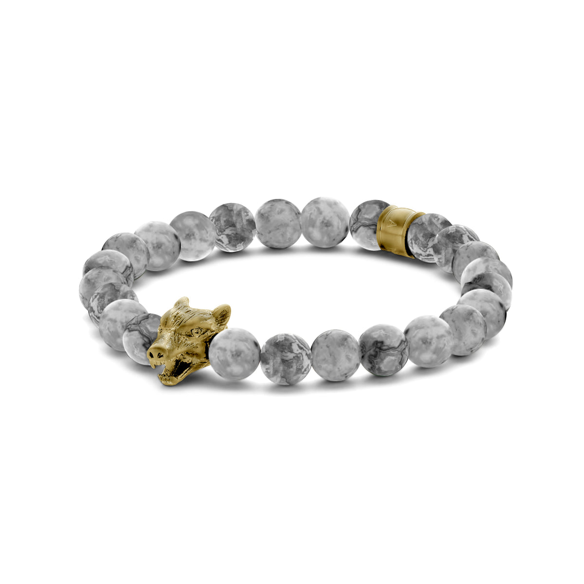 Wolf Head Beads Bracelet