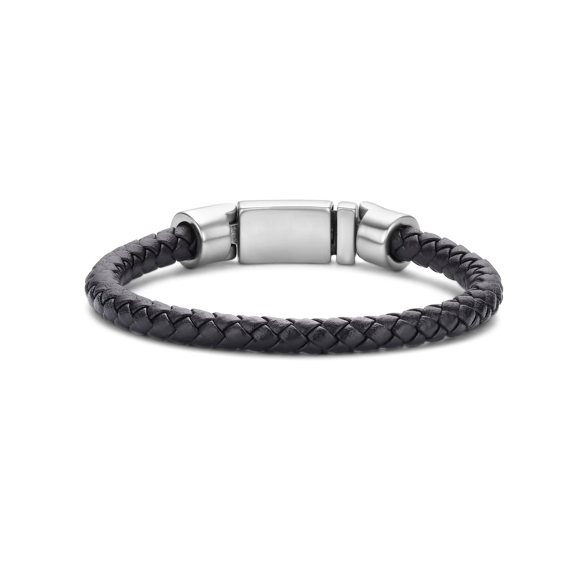 Stoere leren armband