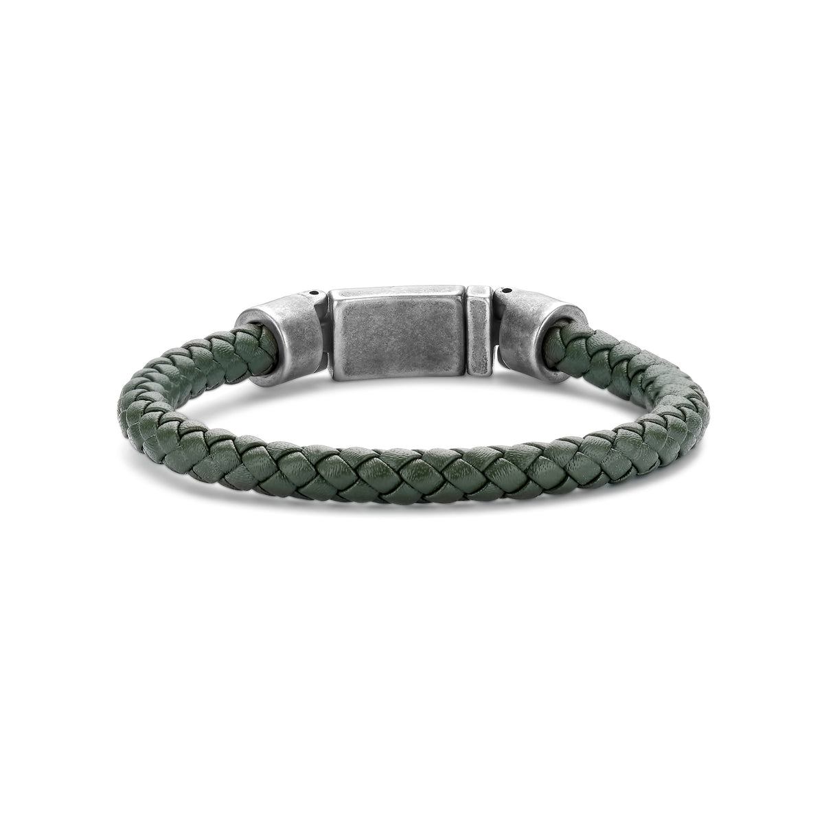 Stoere leren armband