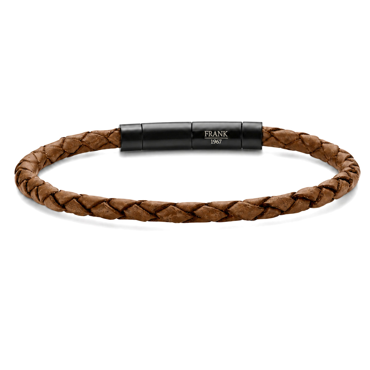 Thin Braided Leather Bracelet