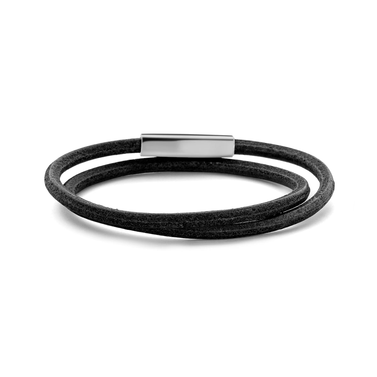Dubbele leren armband