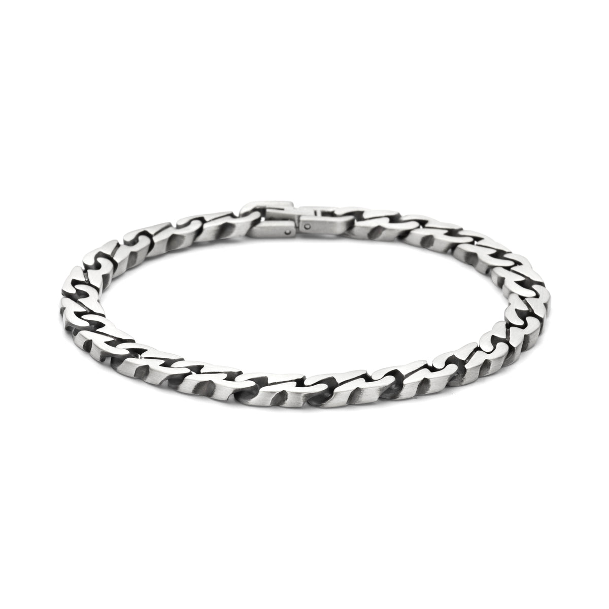 Stalen kettingarmband