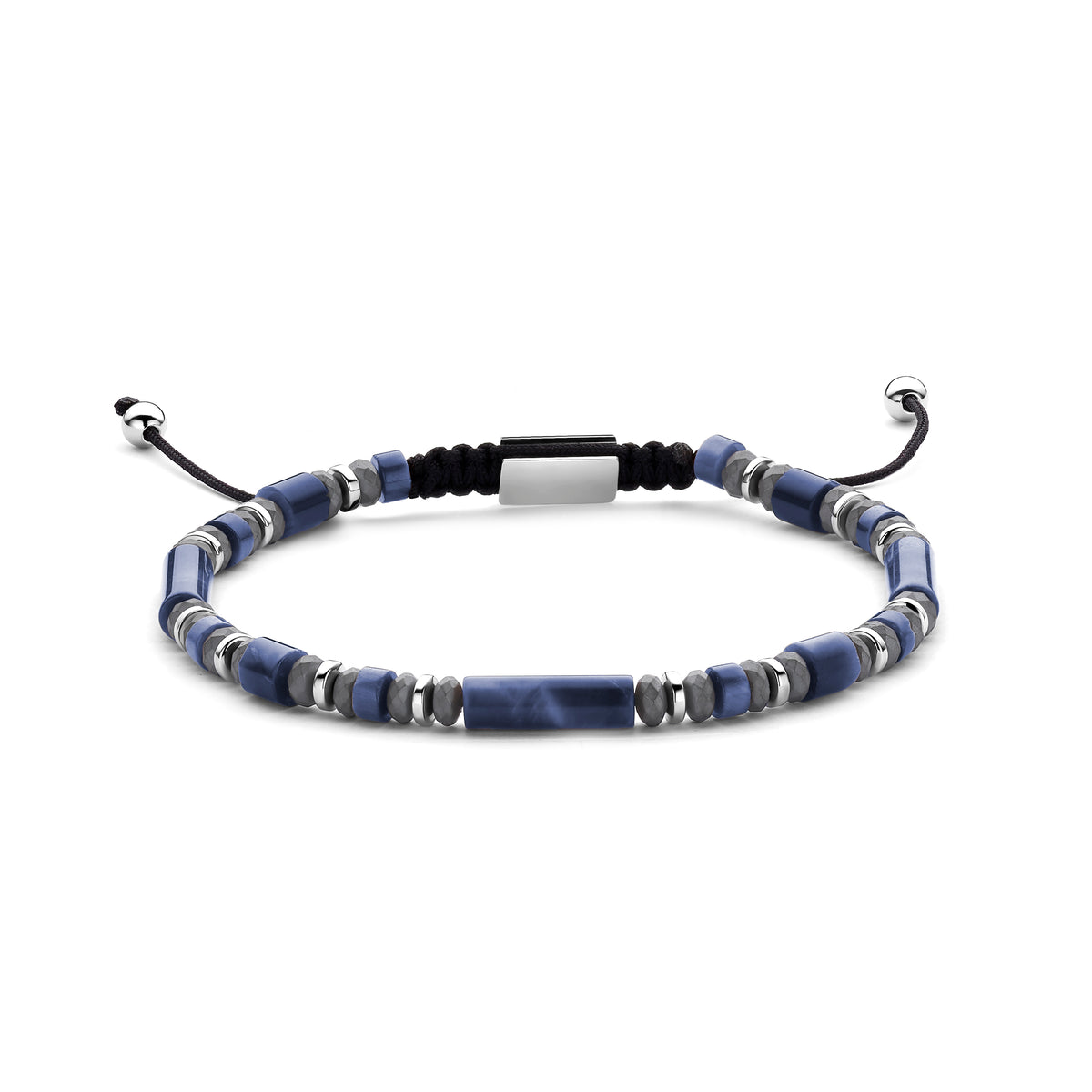 Frank 1967 Men's Bead Bracelet with Steel