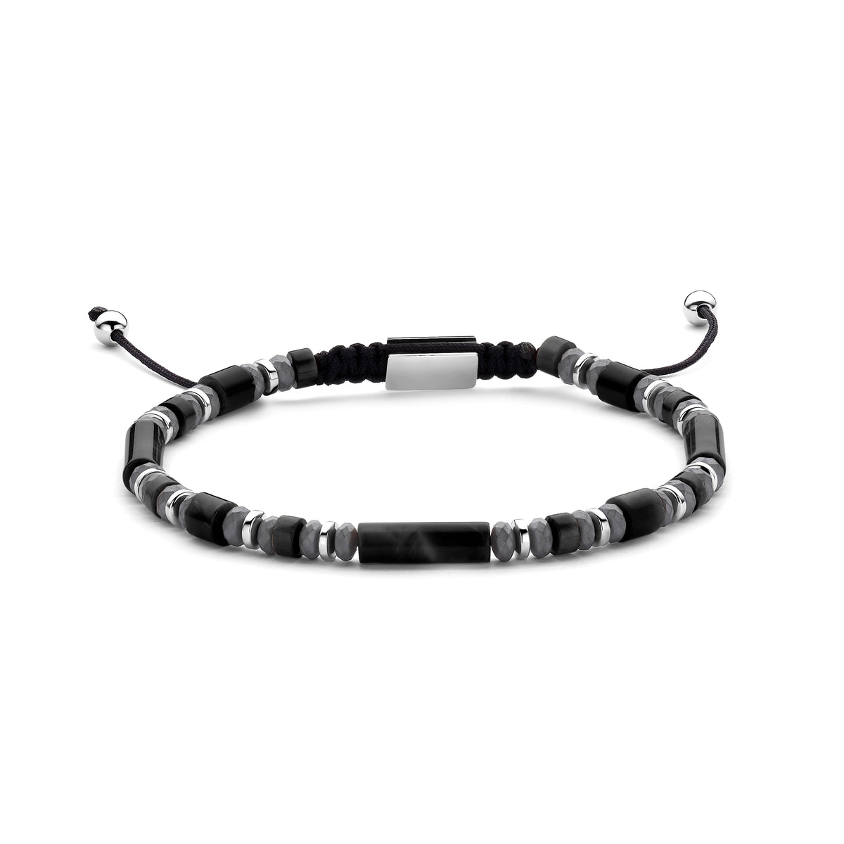 Frank 1967 Men's Bead Bracelet with Steel