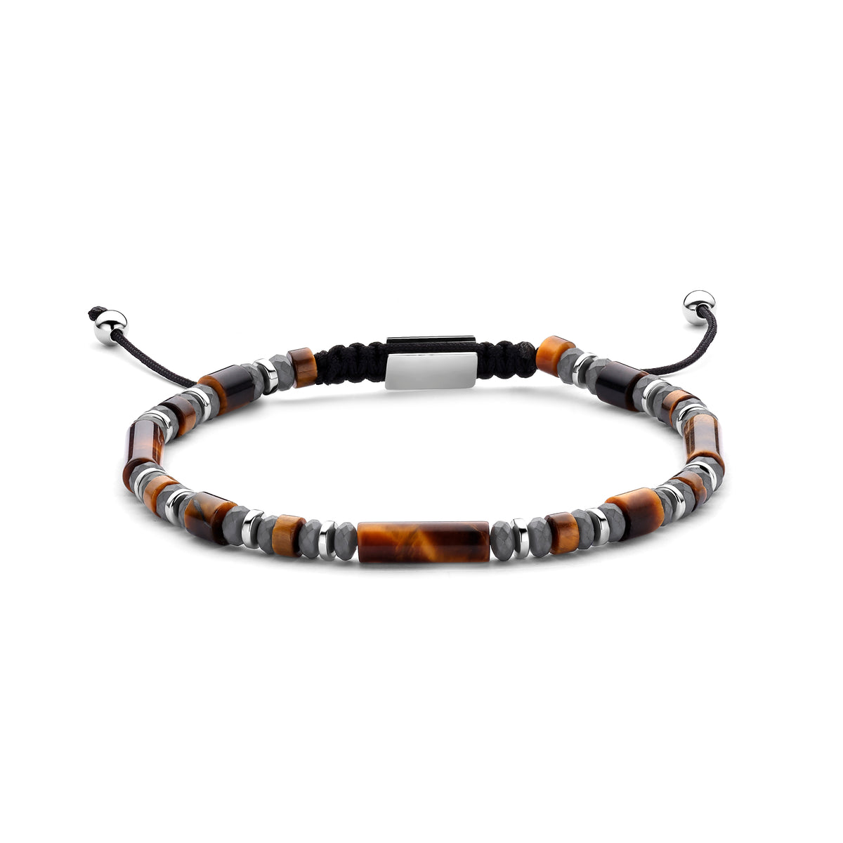 Frank 1967 Men's Bead Bracelet with Steel