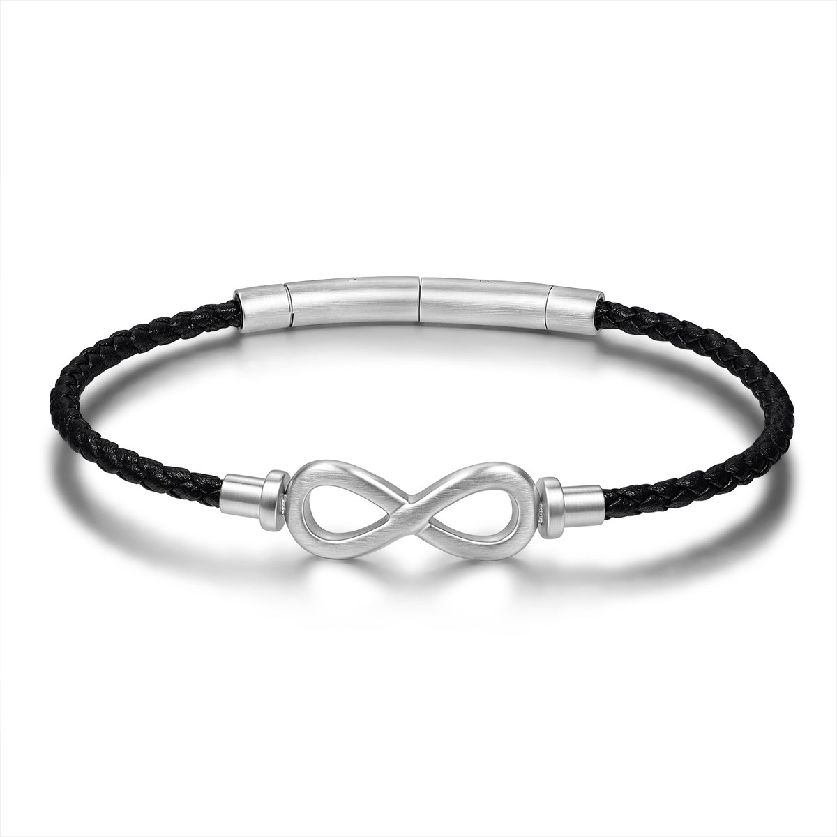 Infinity Braided Leather Bracelet