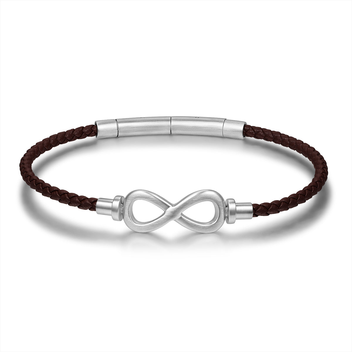 Infinity Braided Leather Bracelet