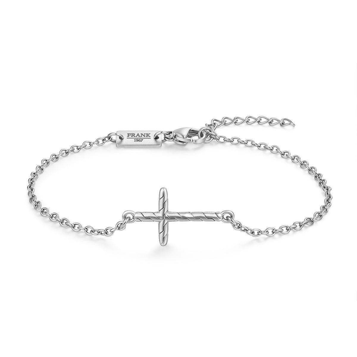 Sideways Cross Chain Bracelet