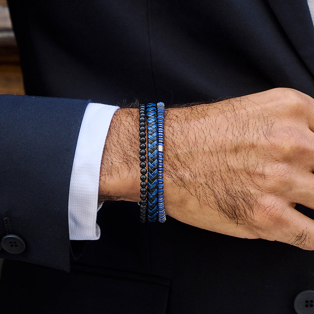 Armband met dunne schijfkralen