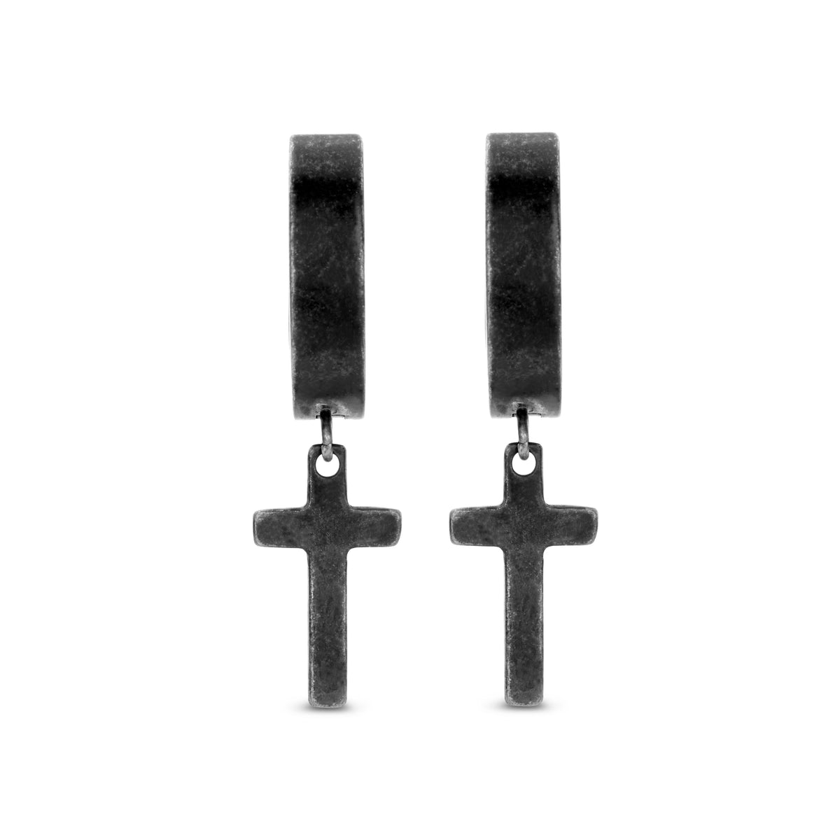 Kruis hanger hoepel oorbellen
