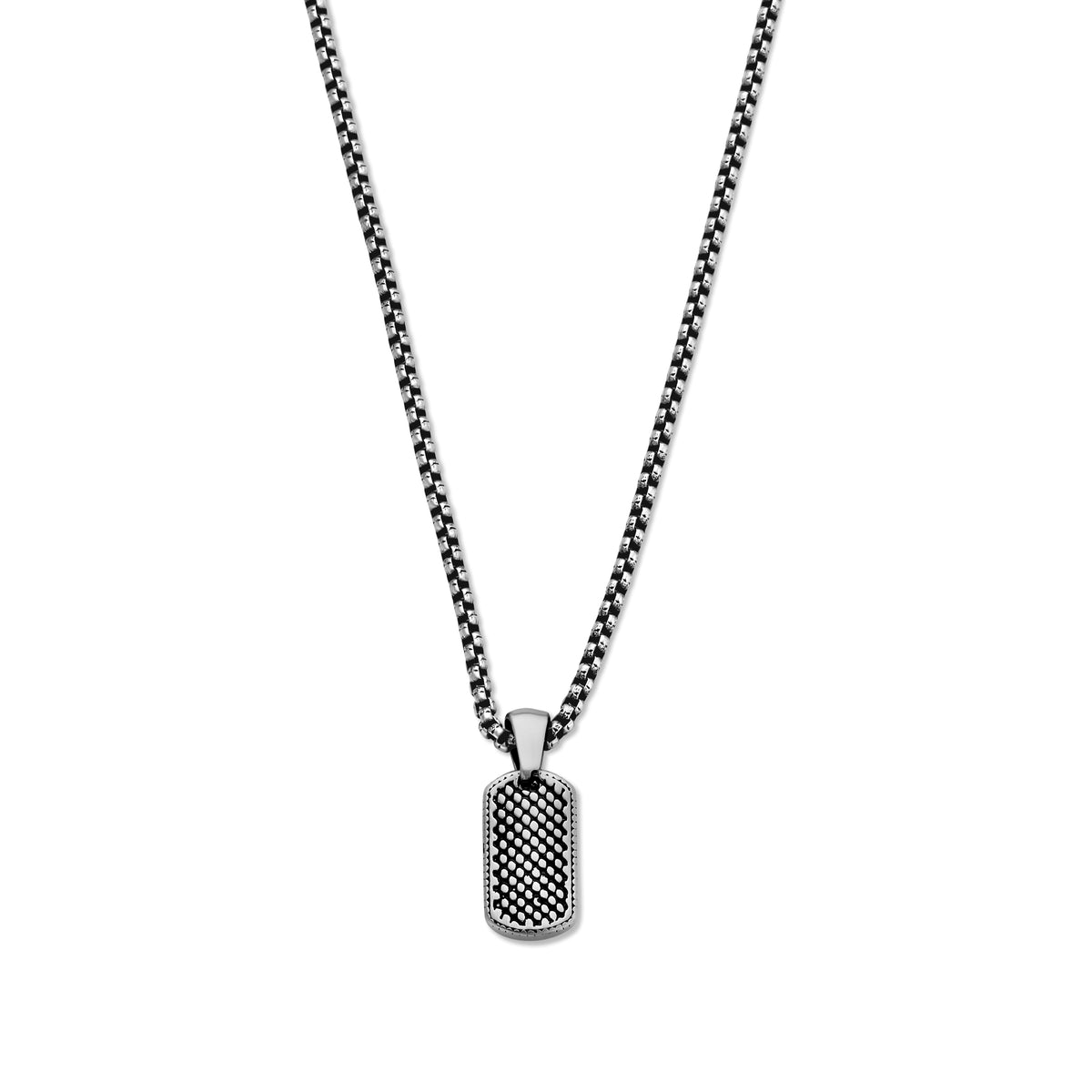 Gestreepte hanger ketting