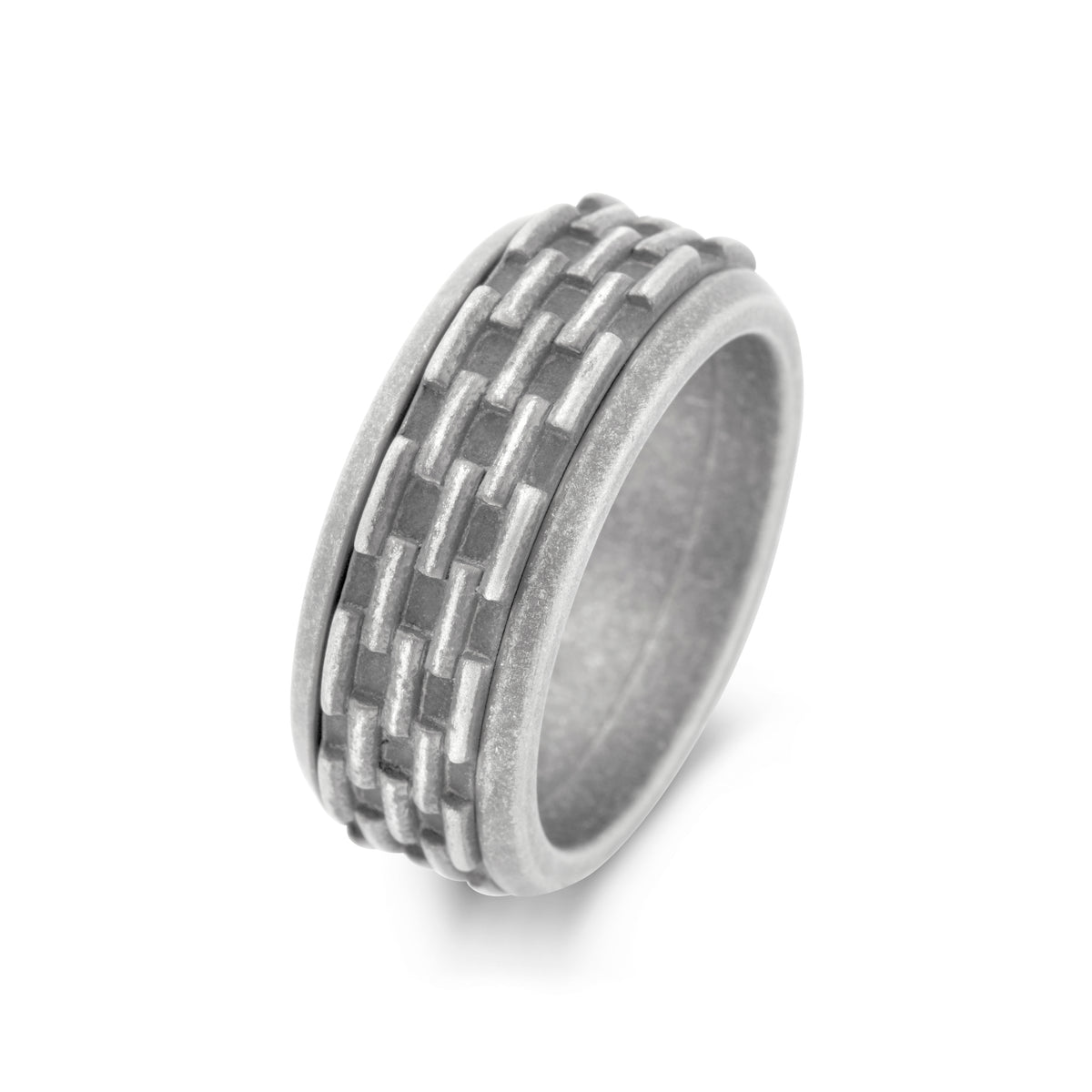 Rotating Vintage Steel Ring