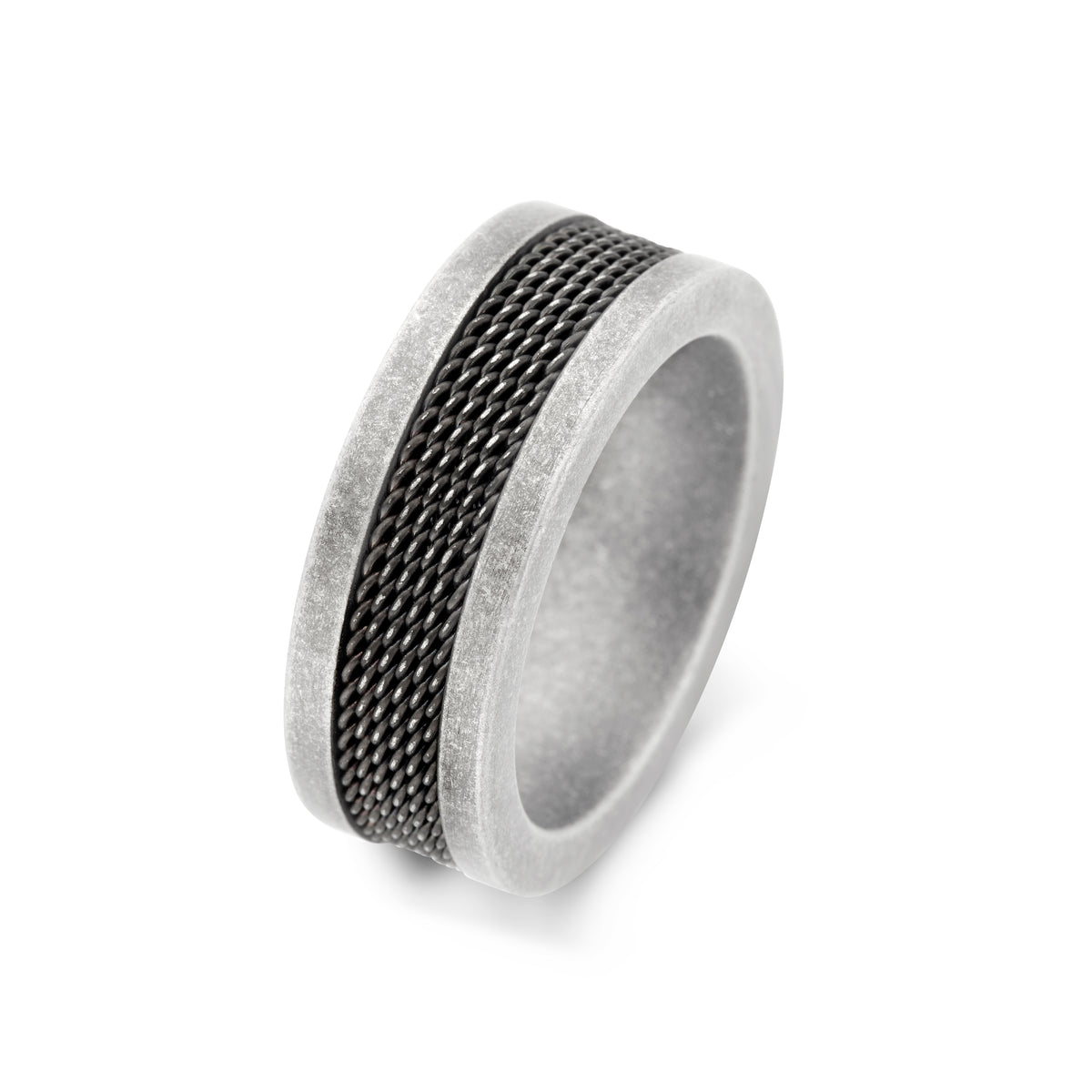 Vintage Mesh Stainless Steel Ring