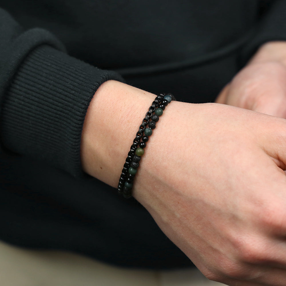 Kralen met doosketting armband