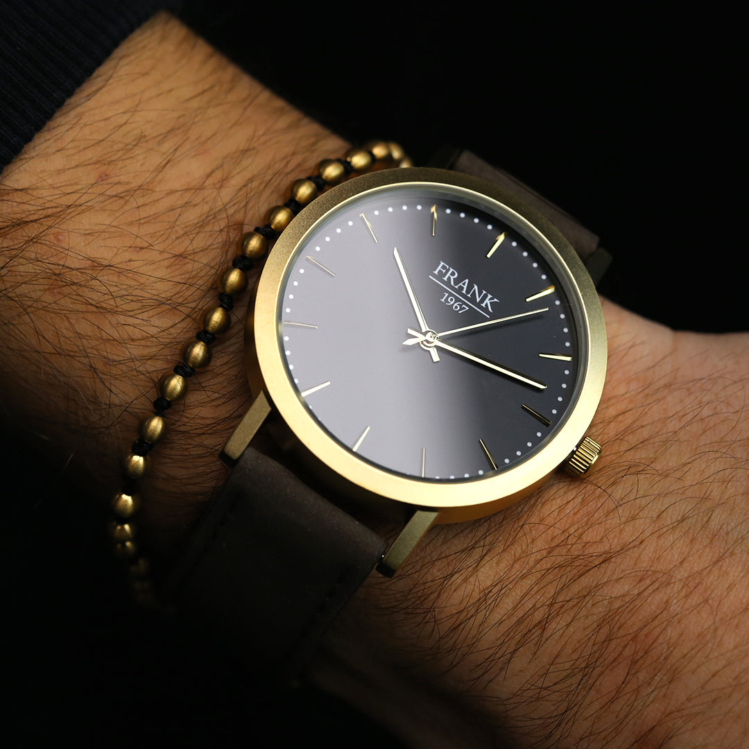 4 mm matte stalen kralen armband